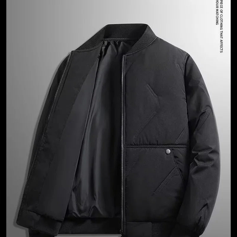 Men's Casual Zip-Up Baseball Jacket