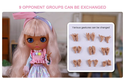ICY DBS Blyth Doll BJD Joint Body dark Skin Set 1/6  30cm Girl  Gift Anime SD