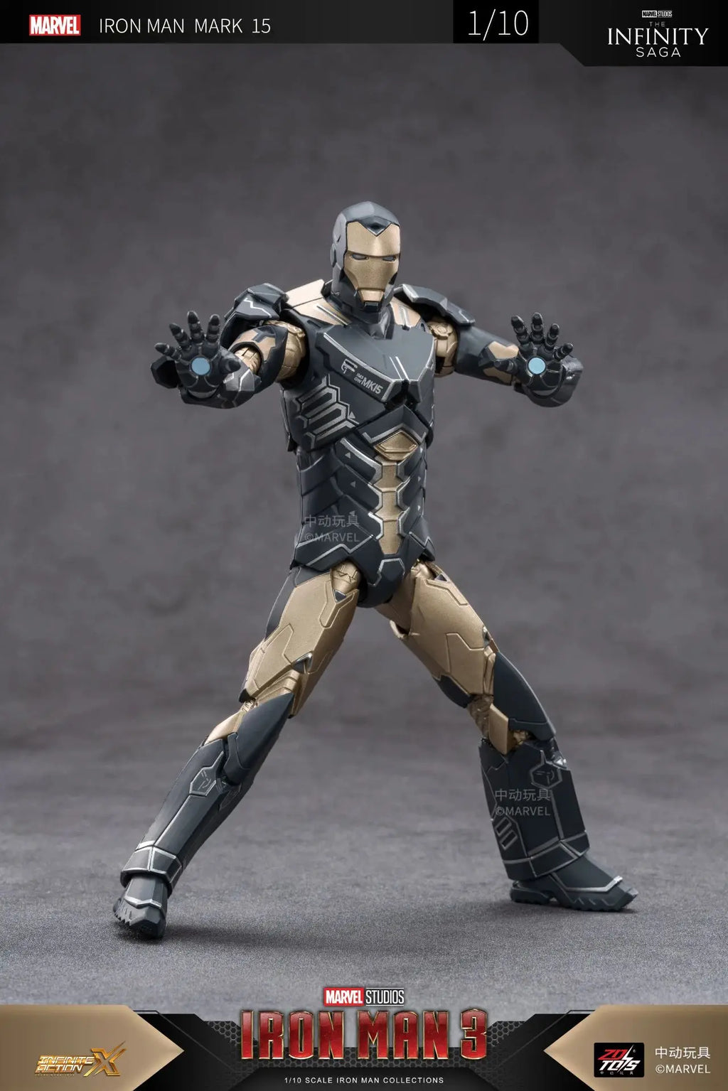 ZD Toys Iron Man MK15 MK16 War Machine MK2 Action Figure Iron Man Mk47 MK35 Red Snapper 1/10 Scale Iron Man Collections Gift