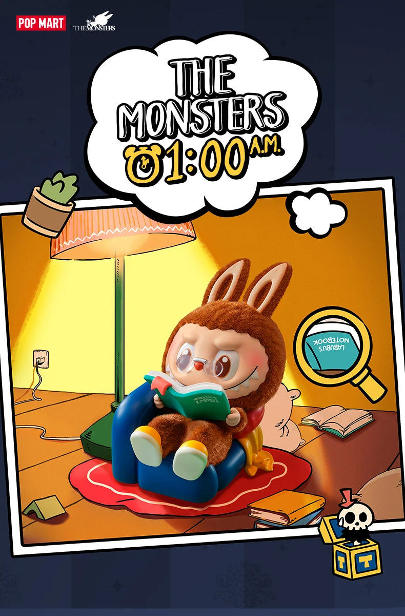 POP MART LABUBU THE MONSTERS 1:00 A.M. Series Mystery Box Genuine Blind Box Guess Toys Bag Ornament Figurines Home Decor Desktop