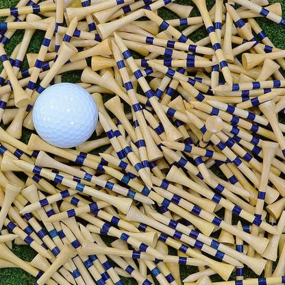 50pcs Bamboo Golf Tees More Durable and Stable TE003-Y