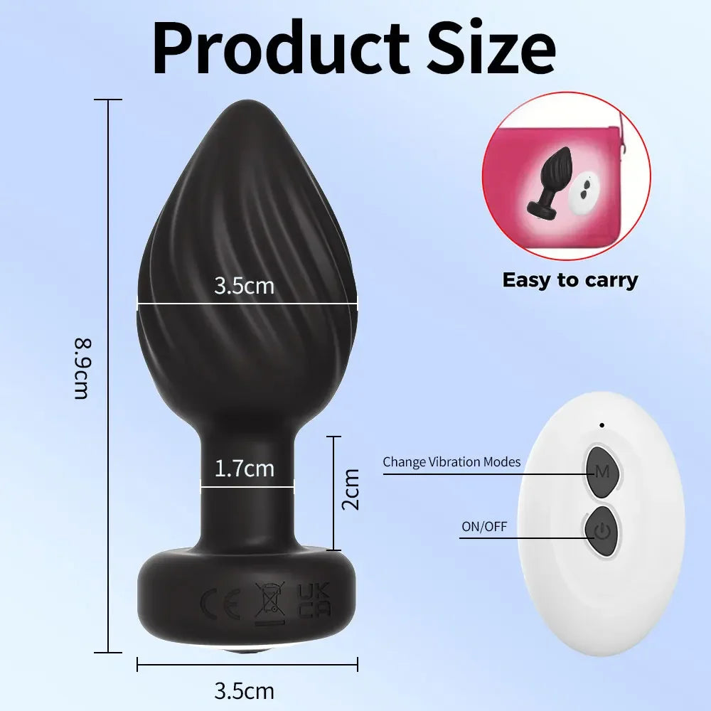 APP Control Anal Vibrator for Women Wireless Butt Plug Men Prostate Massager Stimulator Female Masturbator Adult Sex Toy for Man