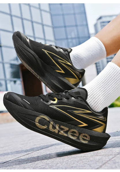 Men's Running Shoes Outdoor Sneakers Breathable Mesh Off-road Luxury shoes Trainer Shoes Couple Cushioning Race Non-Slip Fashion