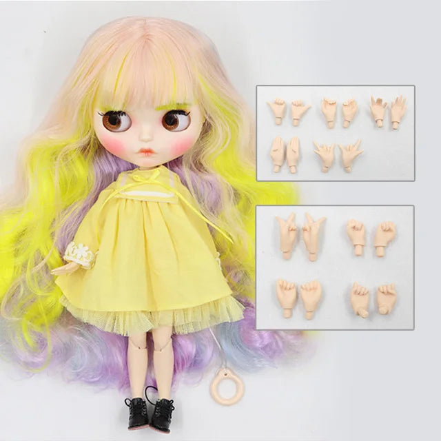 ICY DBS Blyth Doll 1/6 toy bjd matte face customized face joint body custom doll 30cm girls gift anime