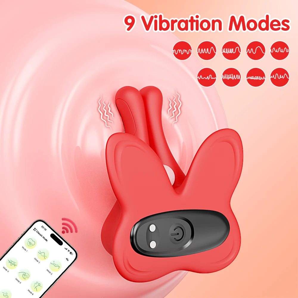Nipple Toys Nipple Clamp Vibrator Sex Toys, APP Remote Control Adult Toys BDSM Toys 1 Pair Wearable Vibrators Feamle Sex Toy