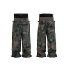 CUT-UP Double-layer Double Waist Patchwork Baggy Jeans for Men and Women Straight Casual Loose Denim Trousers Oversized