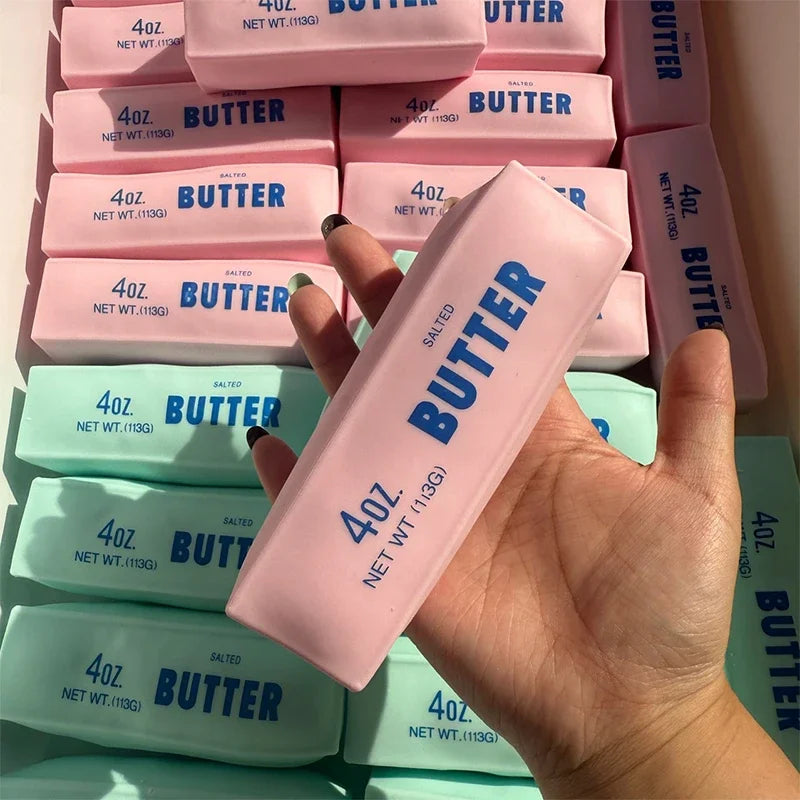 Butter Stick Squishy Stress Ball Fidget Toy Crunchy Squeeze Toy Round Blocks Filled ASMR Anti Stress Release Hand Relax Gift Toy
