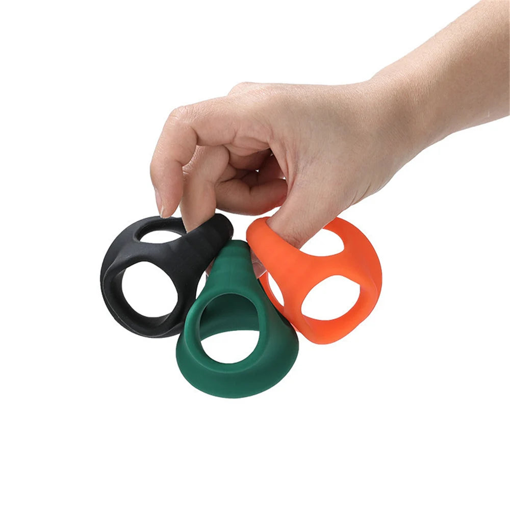 Silicone Penis Cock Ring Delay Ejaculation Super Small Chastity Cage Adjustable Penis Ring Scrotum Cockring Male Sex Toy for Men