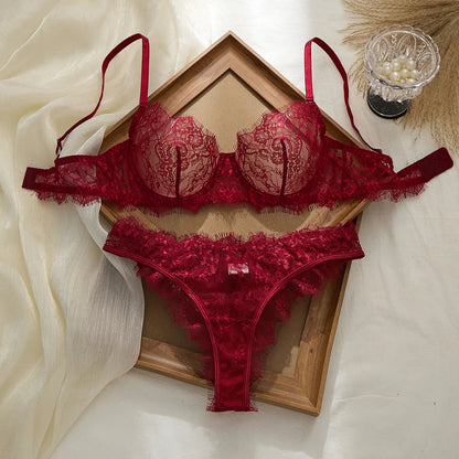 Women's Lightweight Lace Bra & Panty Set