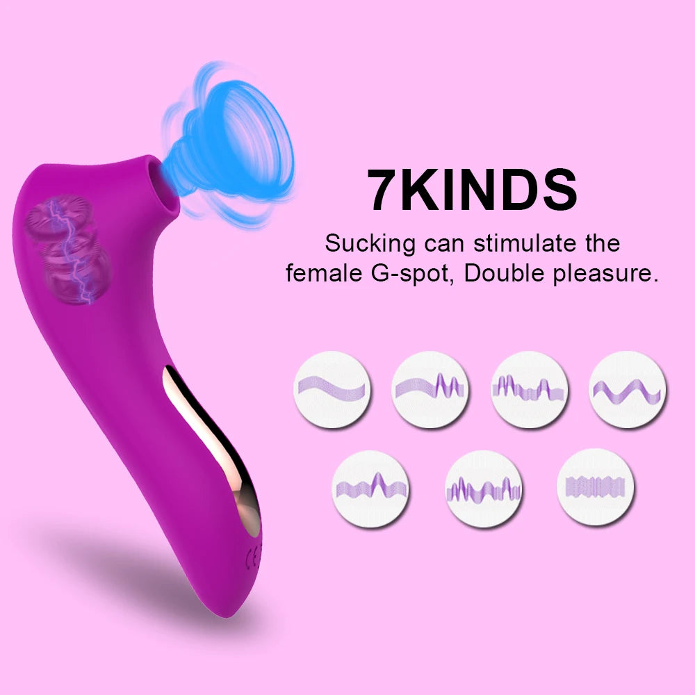 Sucker Clitoris Sucking Adult Supplies Vibrator Female Clit Oral Stimulator Nipple Vagina Sex Toys for Women Masturbator Product
