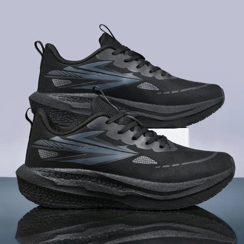 Men's Running Shoes Jogging Cushioning Mesh Outdoor Couple Trainer Race Breathable Sneakers Non-Slip Carbon Board Off-road Shoes