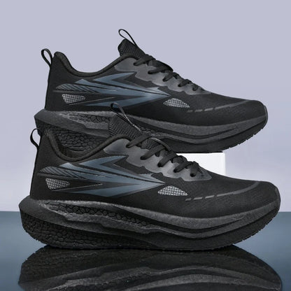 Men's Running Shoes Jogging Cushioning Mesh Outdoor Couple Trainer Race Breathable Sneakers Non-Slip Carbon Board Off-road Shoes