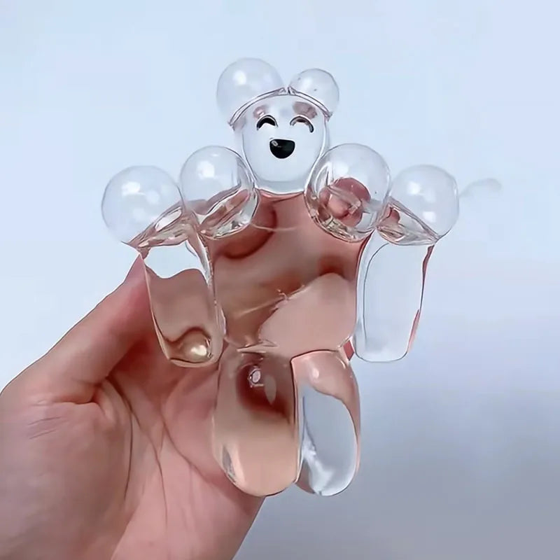 Squishy Transparent Jelly Robot Squeeze Toy Cute Super Soft Slow Rebound Water Sense Cartoon Toy Kawaii Stress-relieving Gift