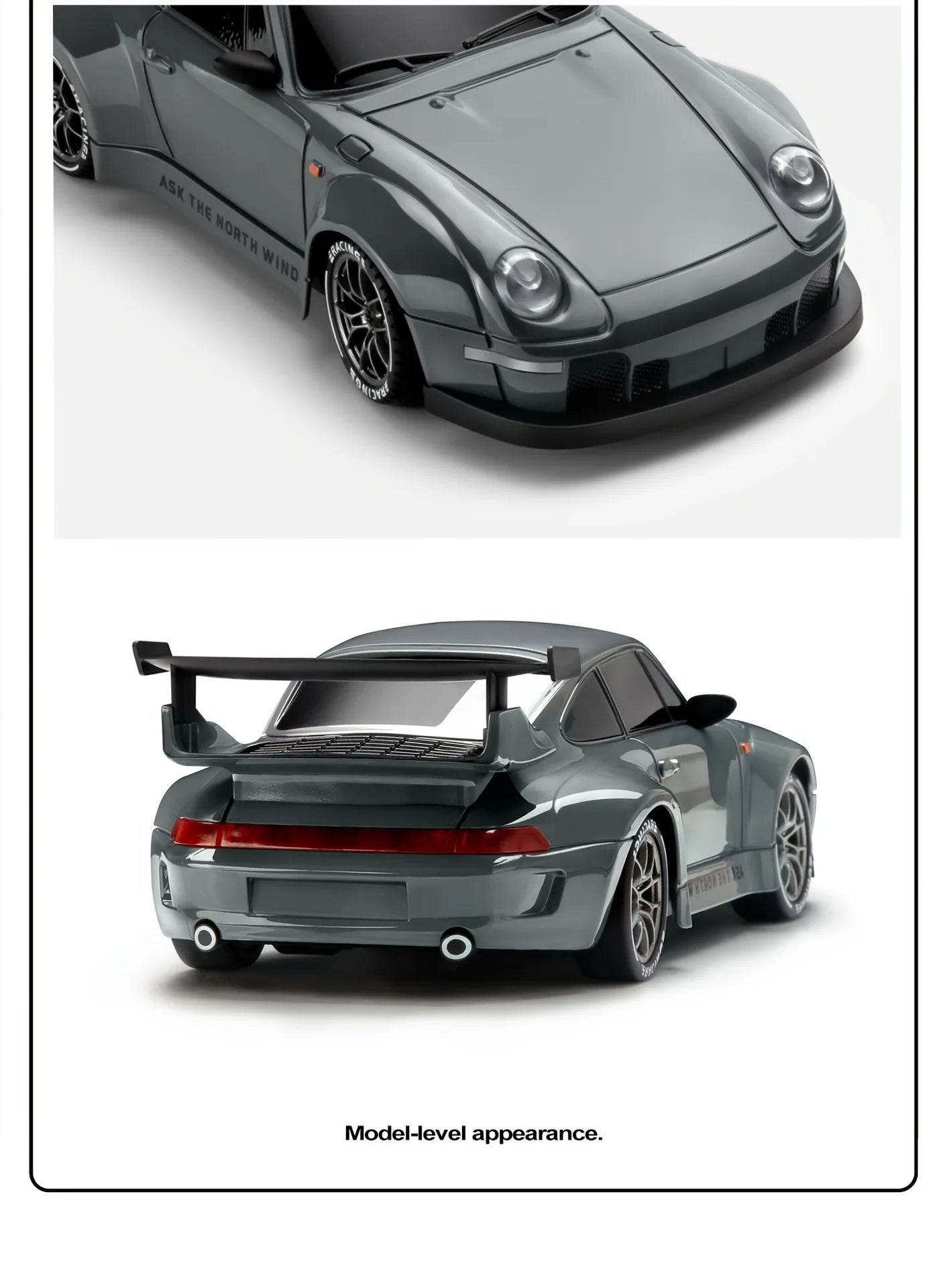 RC Drift Car 1:24 Remote Control Car for Adult 20KM/H 4WD High Speed RC Cars with LED Lights Extra Drifting Tires Vehicle Toy