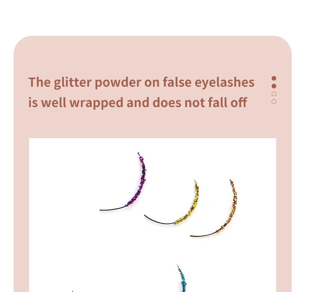 DIYDAY Mix Colors Golden Glitter Eyelash Extension Holloween Eyelashes Glitter Individual Premade Fan Lashes Glitter for Makeup