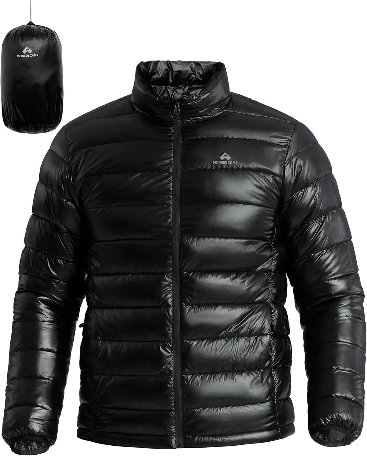 Pioneer Camp Mens Lightweight Packable Puffer Jacket Winter Insulated Puffy Coat Water Repellent Warm Quilted Jackets Travel