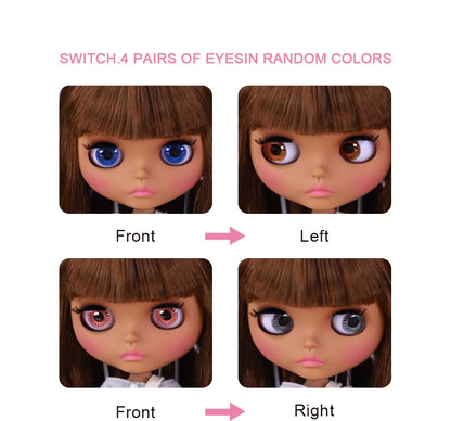 ICY DBS Blyth Doll BJD Joint Body dark Skin Set 1/6  30cm Girl  Gift Anime SD