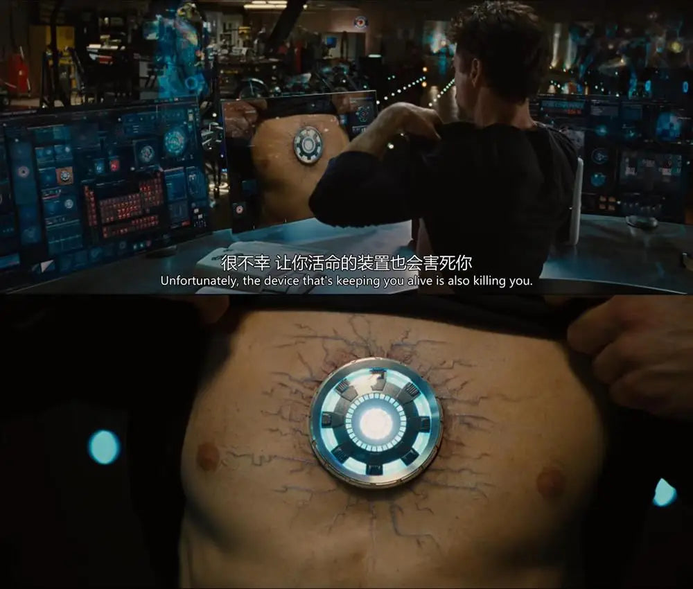 Iron Man Arc Reactor MK3 Generations Tony Stark Hcmy Edition stark industries Figure Led Light Palladium Element Chest Lamp
