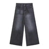 New Men's Baggy Straight Leg Wide Leg Jeans Male Fashion Vintage Wash Casual Denim Pants Youth Popular Brand Streetwear Trousers