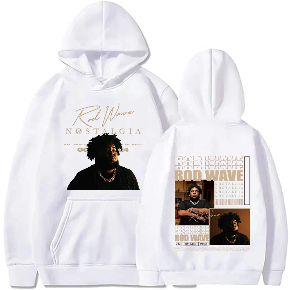 2025Rod Wave Tour Fashion Casual Nostalgic Hip Hop Music Printed Hoodie Men's and Women's Pullover Fans Luxury Gift Top Hoodie