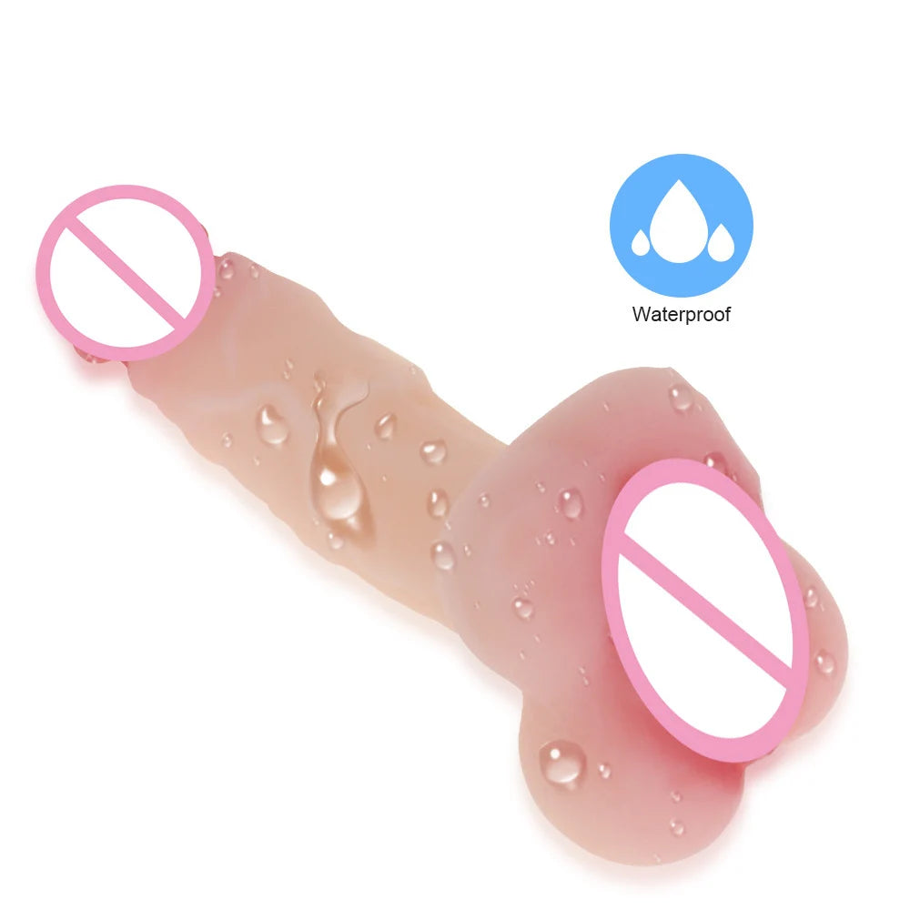 Realistic Masturbator Female Male Dildo Penis Masturbation Cup 2 in 1 Adult G Spot Anal Plug Real Vaginal Sex Toys for Couples