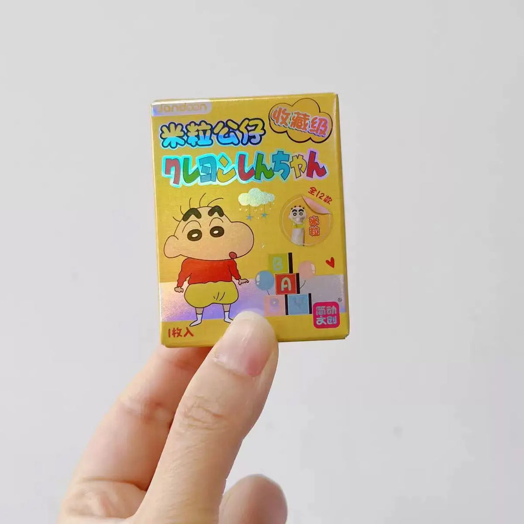 Original JANDOOM Crayon Shin-chan Blind box Shin chan Anime Figure Rice grain Doll Mini Figure Cute Cartoon Model Kids Toys Gift