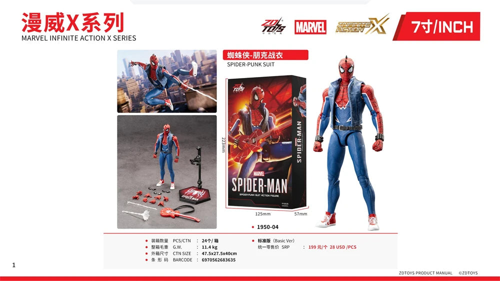 Marvel ZD Toys Iron Man Figure MK3 MK4 MK85 MK42 MK18 MK19 Spider-Man PS4 Iron Spider Action Figure Collections Gift