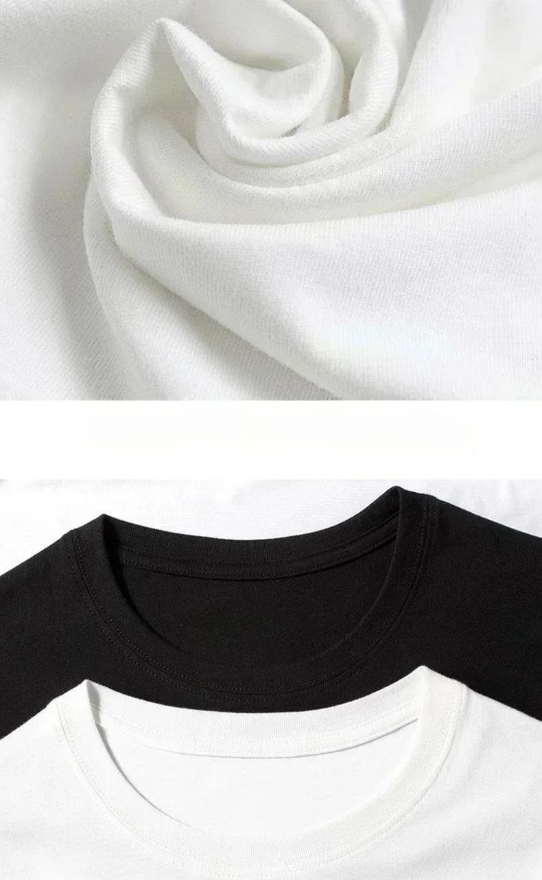 Bandai New Pocket Snorlax Line Art Print High Quality Fashion Men's Short Sleeve Parent-Child Loose Comfortable T-Shirt