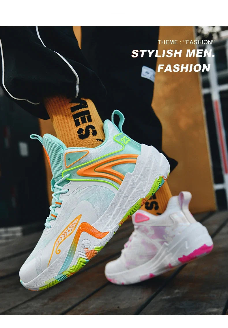 Men Basketball Shoes Women Unisex Unisex Outdoor Non-slip Trainer Light High Quality Athletic Sneakers Breathable Sports Shoes