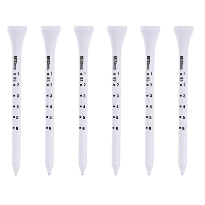 50pcs Golf Tees Durable Wooden Seats Stabilizes Ball On The Course to Maintain a Perfect Tee Level Improve Accuracy D7