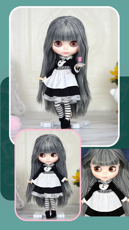 ICY DBS Blyth doll 1/6 Anime Doll joint body white Skin glossy face Special Combo with clothes, shoes and hands 30cm BJD TOY