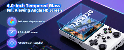 AISLPC R36MAX Retro Handheld Video Game Console 4.0 Inch IPS Screen Portable Pocket Video Player Plug and Play Games Kids Gifts