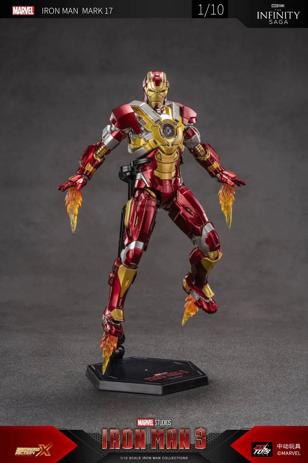 ZD Toys 1/10 Iron Man Figurines MK30 Iron Patriot Blacklash Figures MK33 MK39 MK17 MK21Action Movie Model Adult Collect Gift