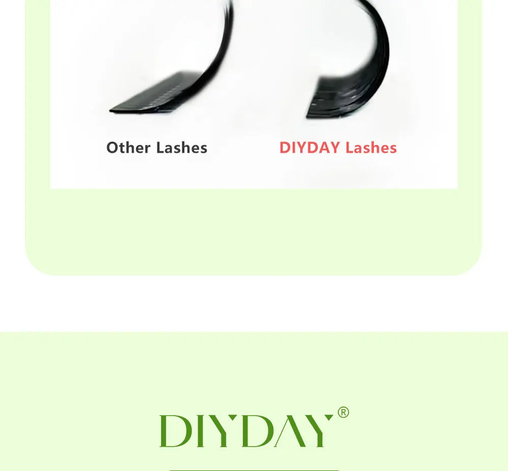 DIYDAY Narrow 3d 4d 5d Eyelash Extension V-Shaped Volume Fans W Shape Eyelashes BASF Natural Dense Faux Mink Lashes