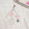 Y2K Lucky Four Leaves Clover Heart Key Ring Green Leaf Star Key Chain Cases for Phone Camera Korean Cute Beaded Couple Keychain