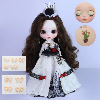ICY DBS Blyth 1/6 Doll Hand Painted Set Morning Dew Tears Frosted Face Doll Set SD