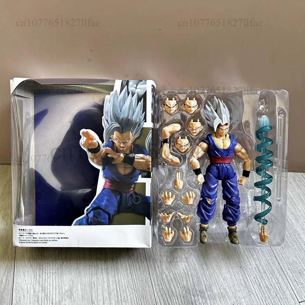 Dragon Ball Wild Beast Son Gohan Shf Exclusive CJ Edition Shf Son Gohan Beast Action Figure Model Toys Joint Movable Room Decor