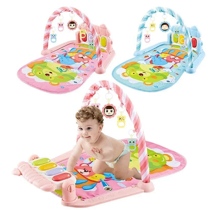 Baby Gyms & Playmats 5 In 1 Baby Gym Play Mat Non-Slip Playmat Baby Tummy Time Mats With Colorful Toys And Music For 0-36 Months