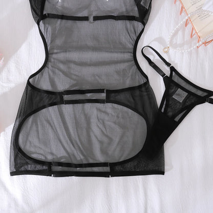Women's Sheer Backless Mini Dress