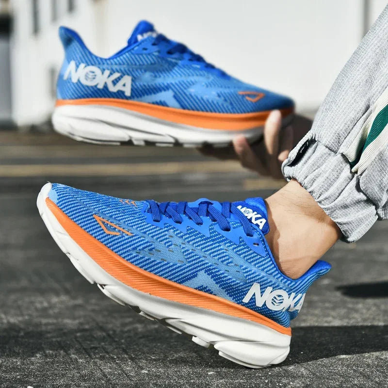 Men's Running Shoes Luxury Shoes Trainer Race Jogging Cushioning Outdoor Breathable Couple Non-Slip Sneakers Mesh Off-road Shoes
