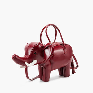Women's Rhino-Shaped Faux Leather Shoulder Bag – Novelty Handbag, 6 Colors - TRYSHOPPY