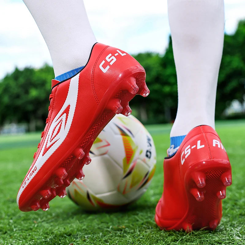 New Men Soccer Shoes Adult  Grass Cleats Adult Futsal Sport Football BootsTurf Indoor Ultralight Non-Slip Boys Comfortable