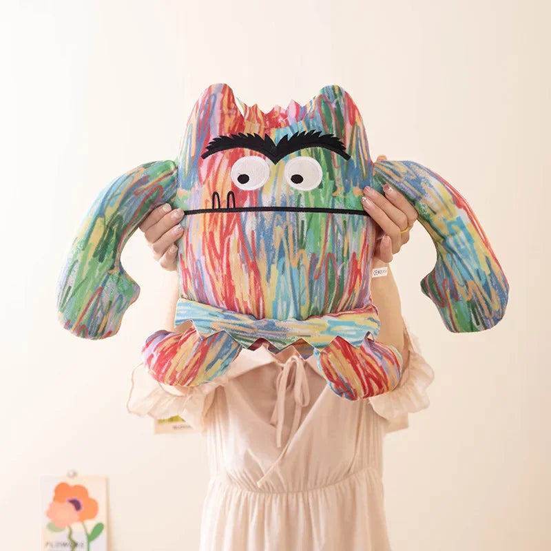Emothional Monster Plush Toys Big Mouth Demon Stuffed Anime Plushie Colorful Dolls for Birthday Halloween Party Gifts