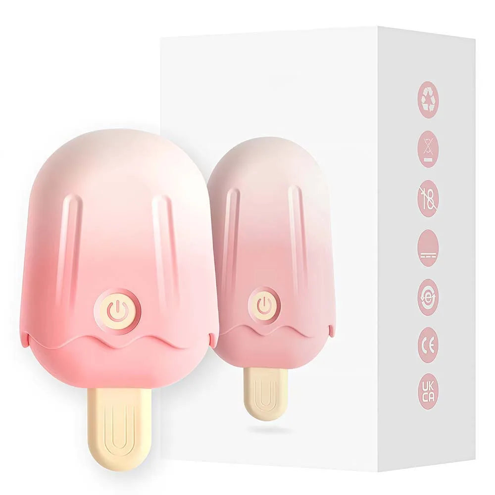 Ice Cream Portable Vibrating Sucking Masturbation Massager Clitoris Nipple Vibrating Sucking Stimulator Sex Toys Adult Products