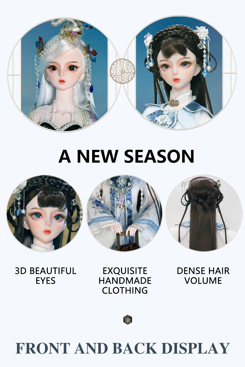 DBS 1/3 BJD toy Dream Fairy Season Series mechanical joint Body hand-painted makeup high quality 60cm collection doll sd