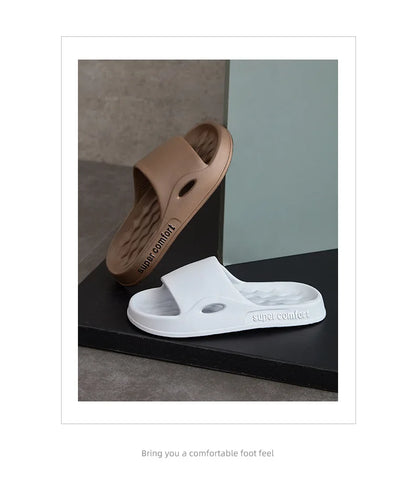 Fashion Men's Summer Ligtweight EVA Indoor Home Sandals Slippers Shoes Men Slippers Outdoor Students Women Comfortable Slides