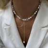 New Irregular Choker Vintage Tassels Zircon Heart Pendant Necklace For Women Female Geometric Baroque Transparent Crystal Chain
