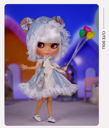 ICY DBS Blyth Doll BJD Joint Body tan Skin Matte Face New face Set Doll 1/6 30cm Gift Anime SD