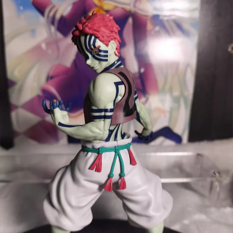 In Stock Bandai Original Genuine Banpresto Anime Yaiba Akaza Vibration Stars Plus 14cm Model Toy Figur