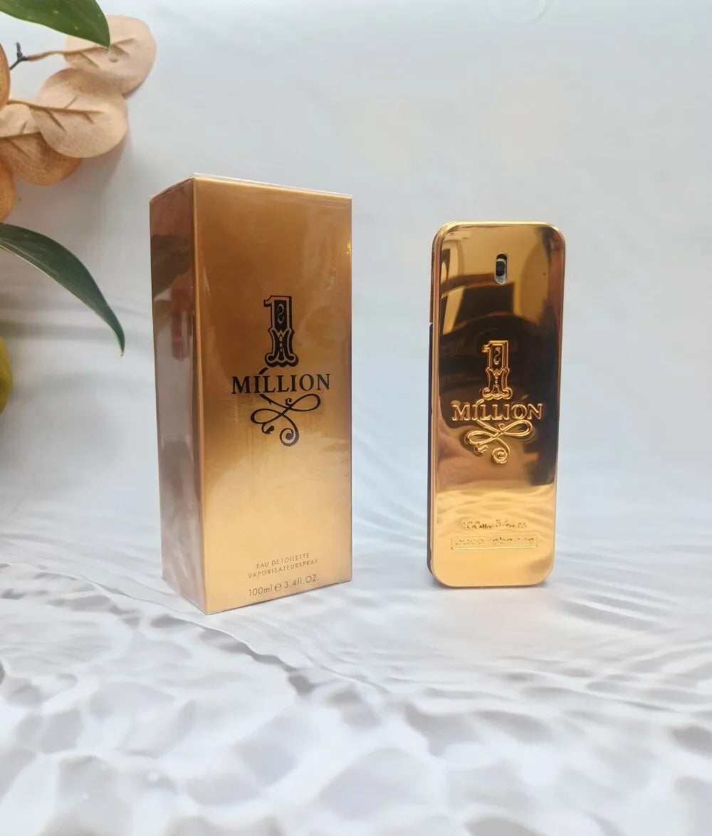Paco Rabanne 1 Million Eau de Toilette for Men 100ml 3.4oz Long Lasting Woody Spicy Cologne Fragrance Spray Gift for Him